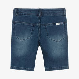 IKKS-Boys Blue Cotton Shorts | Childrensalon Outlet