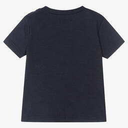 IKKS-Boys Blue Surfboard Cotton T-Shirt | Childrensalon Outlet