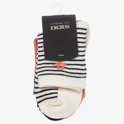 IKKS-Boys Cotton Socks (3 Pack) | Childrensalon Outlet