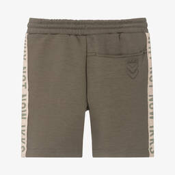 آي كيه كيه إس-Boys Green Jersey Shorts | Childrensalon Outlet
