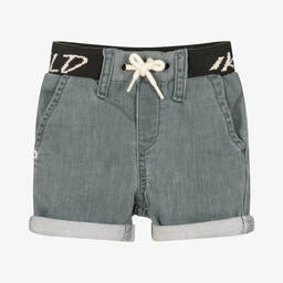 IKKS-Boys Grey Cotton Shorts | Childrensalon Outlet
