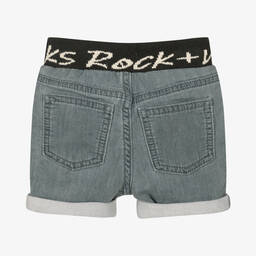 IKKS-Boys Grey Cotton Shorts | Childrensalon Outlet