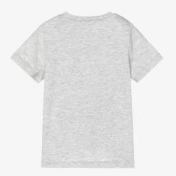 IKKS-Boys Grey Cotton T-Shirt | Childrensalon Outlet
