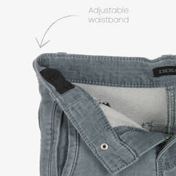 IKKS-Boys Grey Denim Shorts | Childrensalon Outlet