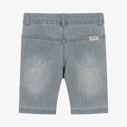 IKKS-Boys Grey Denim Shorts | Childrensalon Outlet