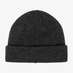 IKKS-Boys Grey Knitted Beanie Hat | Childrensalon Outlet