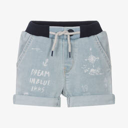 IKKS-Boys Light Blue Denim Shorts | Childrensalon Outlet