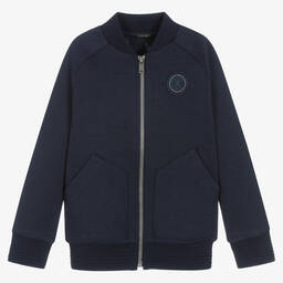 آي كيه كيه إس-Boys Navy Blue Bomber Jacket | Childrensalon Outlet