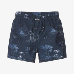 IKKS-Boys Navy Blue Swim Shorts | Childrensalon Outlet