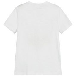 IKKS-Белая хлопковая футболка для мальчиков | Childrensalon Outlet
