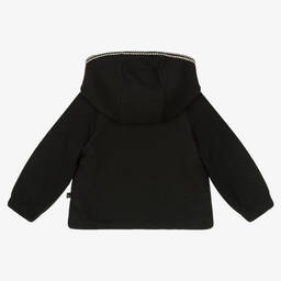 IKKS-Girls Black Cotton Zip-Up Top | Childrensalon Outlet