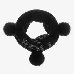 آي كيه كيه إس-سنود محبوك لون أسود للبنات | Childrensalon Outlet