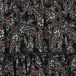 IKKS-Girls Black Paisley Dress | Childrensalon Outlet
