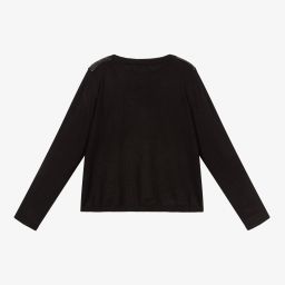 IKKS-Черный свитер с черепом для девочек | Childrensalon Outlet