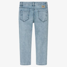 آي كيه كيه إس-Girls Blue Cotton Denim Jeans | Childrensalon Outlet