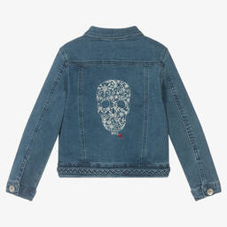 IKKS-Girls Blue Denim Jacket | Childrensalon Outlet