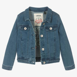 IKKS-Girls Blue Denim Jacket | Childrensalon Outlet
