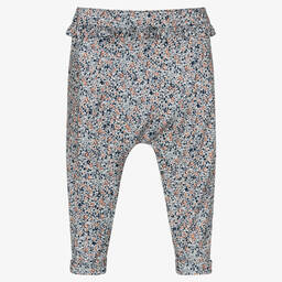 آي كيه كيه إس-Girls Blue & Pink Floral Trousers | Childrensalon Outlet