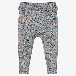 آي كيه كيه إس-Girls Blue & Pink Floral Trousers | Childrensalon Outlet
