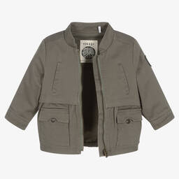 IKKS-Girls Green Military Jacket | Childrensalon Outlet