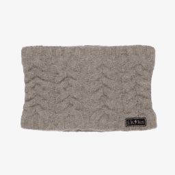 IKKS-Girls Grey Knitted Hat Set | Childrensalon Outlet