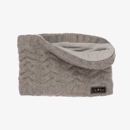 IKKS-Girls Grey Knitted Hat Set | Childrensalon Outlet