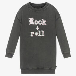 IKKS-Girls Grey Sweatshirt Dress | Childrensalon Outlet