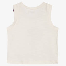 IKKS-Girls Ivory Cotton Vest Top | Childrensalon Outlet