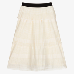 IKKS-Girls Ivory Maxi Skirt | Childrensalon Outlet