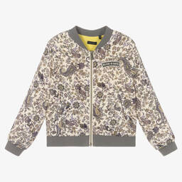 IKKS-Girls Ivory Paisley Print Jacket  | Childrensalon Outlet