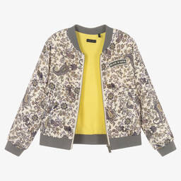 IKKS-Girls Ivory Paisley Print Jacket  | Childrensalon Outlet