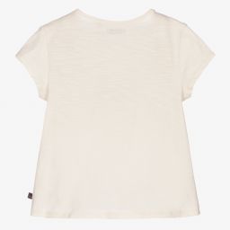IKKS-Кремовая футболка с ананасом для девочек | Childrensalon Outlet