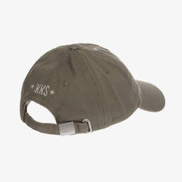 IKKS-Girls Khaki Green & Silver Star Cap | Childrensalon Outlet