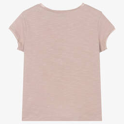 IKKS-Girls Lilac Cotton Skull T-Shirt | Childrensalon Outlet