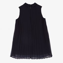 IKKS-Синее плиссированное платье для девочек | Childrensalon Outlet