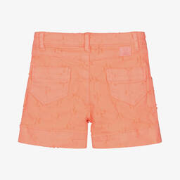 IKKS-Girls Orange Denim Shorts | Childrensalon Outlet