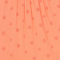 IKKS-Girls Orange Viscose Dress | Childrensalon Outlet