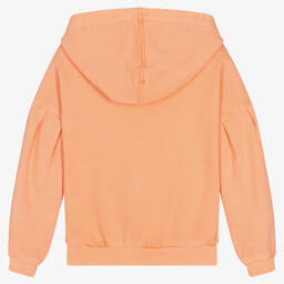 IKKS-Girls Orange Zip-Up Hoodie | Childrensalon Outlet