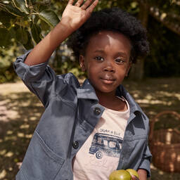 IKKS-Розовая футболка с домом на колесах для девочек | Childrensalon Outlet