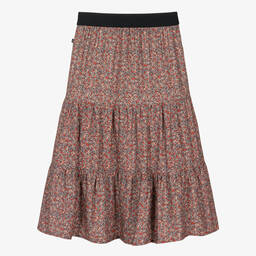 IKKS-Girls Pink Floral Maxi Skirt | Childrensalon Outlet