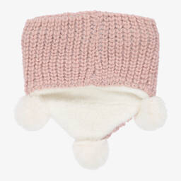 IKKS-Girls Pink Knitted Snood | Childrensalon Outlet