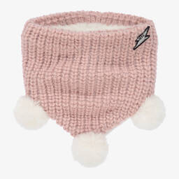 IKKS-Girls Pink Knitted Snood | Childrensalon Outlet