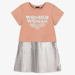IKKS-Girls Pink Wonder Woman Dress | Childrensalon Outlet