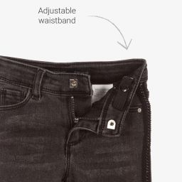IKKS-Girls Skinny Black Denim Jeans | Childrensalon Outlet