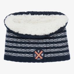 IKKS-Navy Blue Hat & Snood Set | Childrensalon Outlet
