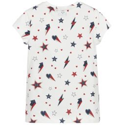 IKKS-White Cotton Lightning T-Shirt | Childrensalon Outlet