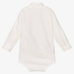 Il Gufo-Белое хлопковое боди для малышей | Childrensalon Outlet