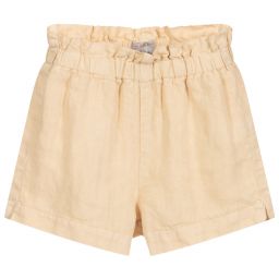 Il Gufo-Beige Linen Shorts | Childrensalon Outlet