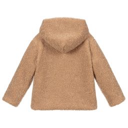 Il Gufo-Beige Teddy Bear Jacket | Childrensalon Outlet