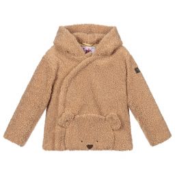 Il Gufo-Beige Teddy Bear Jacket | Childrensalon Outlet